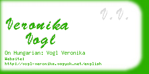 veronika vogl business card